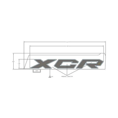 Pièces Quad & Motos - Pièces communes - DECAL-SIDE PANEL, XCR ,LH Polaris origine