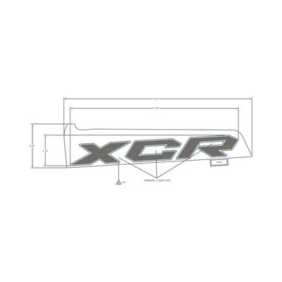 Pièces Quad & Motos - Pièces communes - DECAL-SIDE PANEL, XCR ,RH Polaris origine