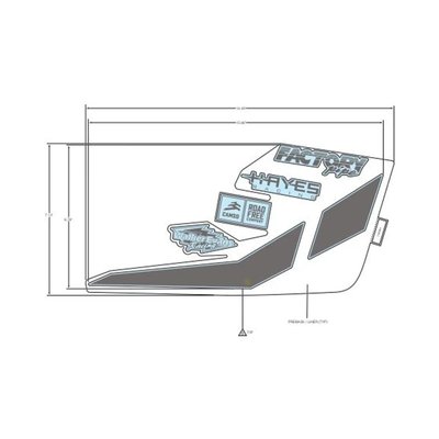 Pièces Quad & Motos - Pièces communes - DECAL-SIDE PANEL,SPONSORS,RH Polaris origine