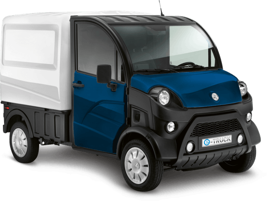 Materiels - Voiture sans permis - FOURGON BLANC - BLEU SAPHIR - GRIS ARGENT