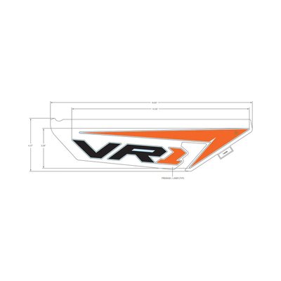 Pièces Quad & Motos - Pièces communes - DECAL-SIDE PANEL, VR1 ,RH Polaris origine