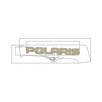 Pièces Quad & Motos - Pièces communes - DECAL-SD PNL TRIM, POLARIS ,LH Polaris origine