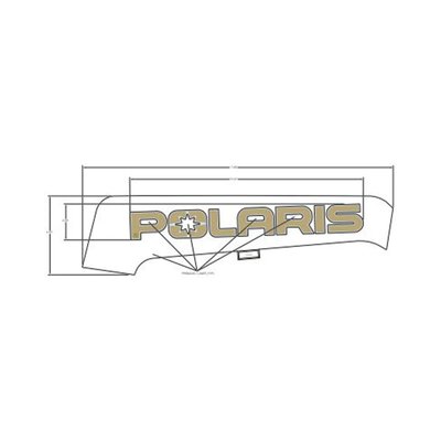 Pièces Quad & Motos - Pièces communes - DECAL-SD PNL TRIM, POLARIS ,RH Polaris origine