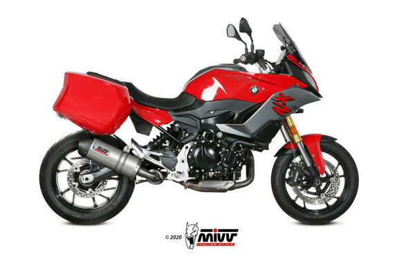 Pièces Quad & Motos - Pièces communes - Silencieux MIVV Oval titane/casquette carbone BMW F900XR