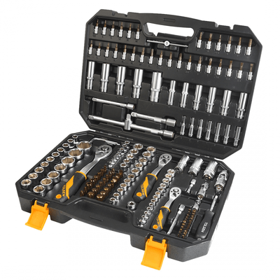 Pièces agricoles - Pièce divers - COFFRET 175 PCS DOUILLES 1/4'' 3/8'' 1/2'' (15146)