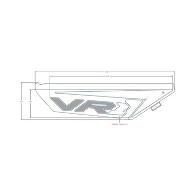 Pièces Quad & Motos - Pièces communes - DECAL-SIDE PANEL, VR1 ,RH Polaris origine