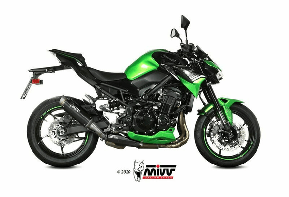 Pièces Quad & Motos - Pièces communes - Silencieux MIVV GP Pro Steel Black/casquette inox Kawasaki Z900