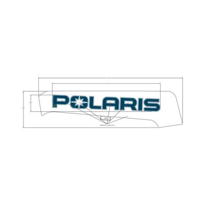 Pièces Quad & Motos - Pièces communes - DECAL-SD PNL TRIM, POLARIS ,LH Polaris origine