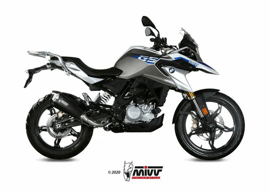 Pièces Quad & Motos - Pièces communes - Silencieux MIVV Delta Race Steel Black/casquette carbone BMW G310GS