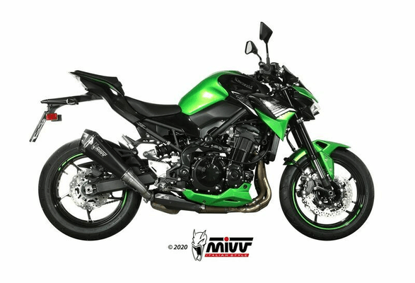 Pièces Quad & Motos - Pièces communes - Silencieux MIVV Delta Race Steel Black/casquette carbone Kawasaki Z900