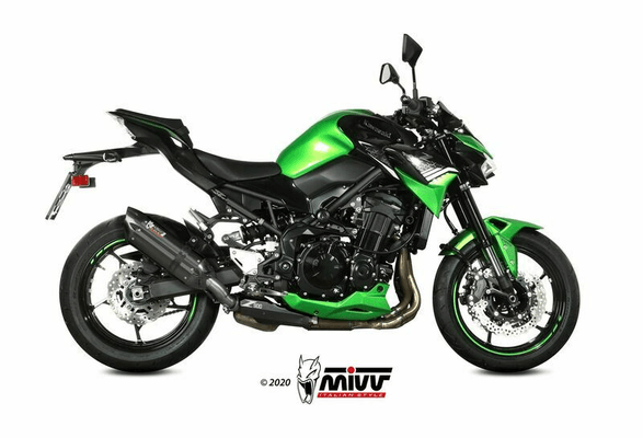Pièces Quad & Motos - Pièces communes - Silencieux MIVV Suono Steel Black/casquette carbonne Kawasaki Z900