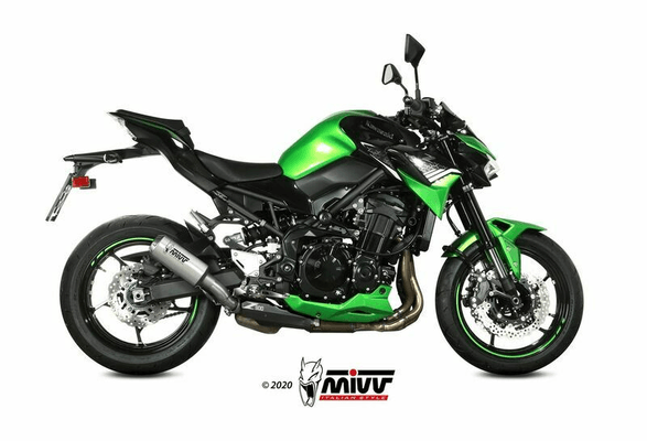 Pièces Quad & Motos - Pièces communes - Silencieux MIVV MK3 inox/casquette inox Kawasaki Z900