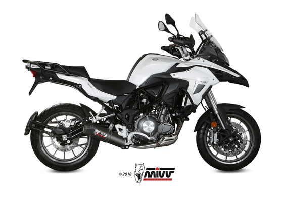Pièces Quad & Motos - Pièces communes - Silencieux MIVV Oval carbone/casquette carbone Benelli TRK 502