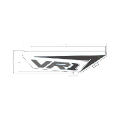 Pièces Quad & Motos - Pièces communes - DECAL-SIDE PANEL, VR1 ,RH Polaris origine
