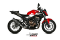 Silencieux MIVV Suono Steel Black/casquette carbone Honda CB500F