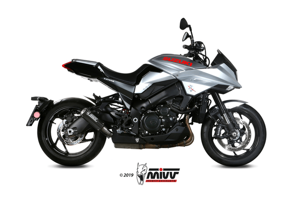 Pièces Quad & Motos - Pièces communes - Silencieux MIVV MK3 carbone/casquette inox Suzuki GSX-S1000