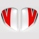 Platine écran ARAI VAS Planet Red casque intégral