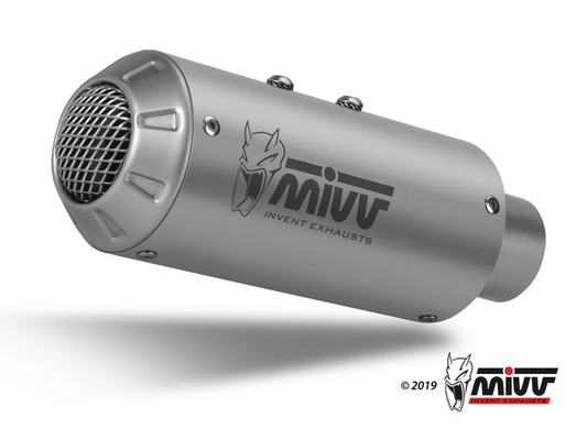 Pièces Quad & Motos - Pièces communes - Silencieux MIVV MK3 inox brossé/casquette inox Yamaha MT-10