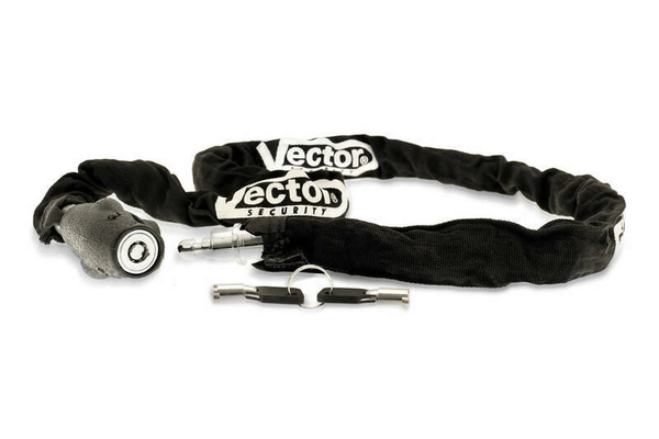 Pièces Quad & Motos - Transport - Garage - Paddock - Chaîne antivol pour casque VECTOR HelmChain+ - Ø5mm / 1,2m