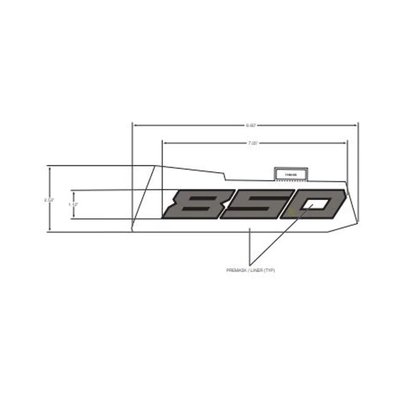 Pièces Quad & Motos - Pièces communes - DECAL-FENDER, 850 ,RH Polaris origine