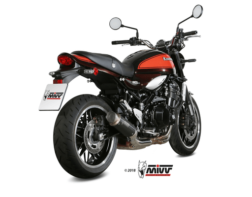 Pièces Quad & Motos - Pièces communes - Silencieux MIVV GP Pro inox noir/casquette inox Kawasaki Z900RS