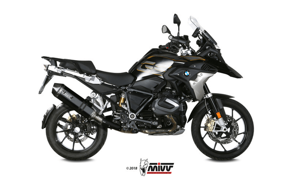 Pièces Quad & Motos - Pièces communes - Silencieux MIVV Speed Edge inox noir/casquette carbone BMW R1250GS