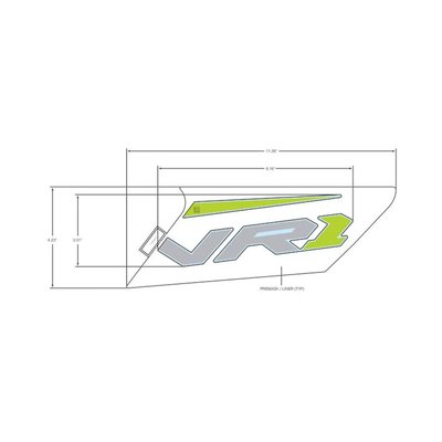 Pièces Quad & Motos - Pièces communes - DECAL-SIDE PANEL, VR1 ,LH Polaris origine