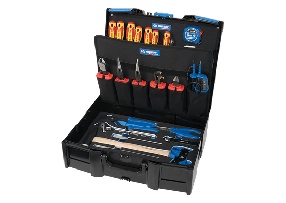 Outils - Outils divers - Caisse de rangement modulable pour électricien - 35 pièces