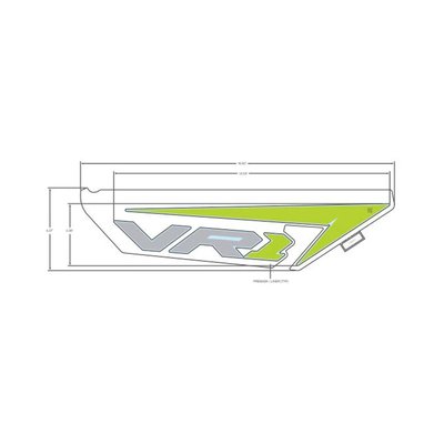 Pièces Quad & Motos - Pièces communes - DECAL-SIDE PANEL, VR1 ,RH Polaris origine