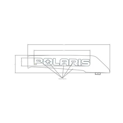 Pièces Quad & Motos - Pièces communes - DECAL-SD PNL TRIM, POLARIS ,LH Polaris origine
