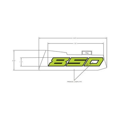 Pièces Quad & Motos - Pièces communes - DECAL-FENDER, 850 ,RH Polaris origine