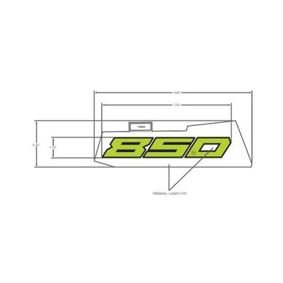 Pièces Quad & Motos - Pièces communes - DECAL-FENDER, 850 ,LH Polaris origine