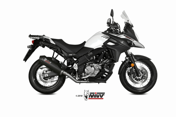 Pièces Quad & Motos - Pièces communes - Ligne complète MIVV Oval carbone/casquette carbone - Suzuki DL650 V-Strom