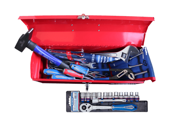 Outils - Outils divers - Caisse à outils "Les essentiels" - 39 pièces