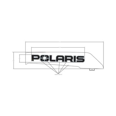 Pièces Quad & Motos - Pièces communes - DECAL-SD PNL TRIM, POLARIS ,LH Polaris origine
