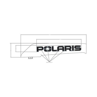 Pièces Quad & Motos - Pièces communes - DECAL-SD PNL TRIM, POLARIS ,RH Polaris origine