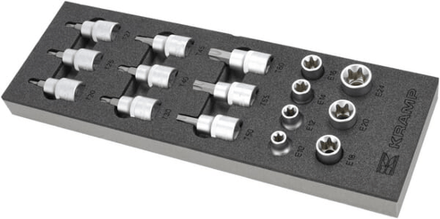 Outils - Outils divers - Jeu de douilles Torx 1/2" 16 pièces