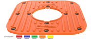 Caoutchouc de remplacement trépied POLISPORT orange