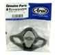 Mousses de joues ARAI Dry-Cool gris/rouge 25mm (épaisseur standard S-L-XL) pour casque MX-V