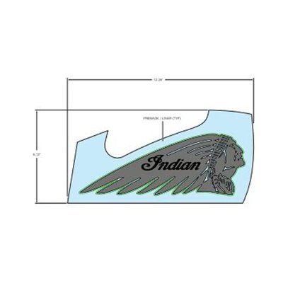 Pièces Quad & Motos - Pièces communes - DECAL-TANK,HDDRSS,WS,RH,SHADOW Polaris origine