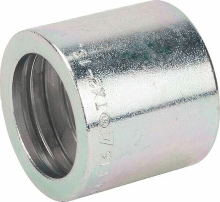 Pièces agricoles - Hydraulique - Jupe à sertir Ø48x42,5mm DN25 acier / zingué Alfagomma
