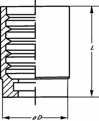 Pièces agricoles - Hydraulique - Jupe à sertir Ø24x30mm DN8 acier inoxydable Dicsa