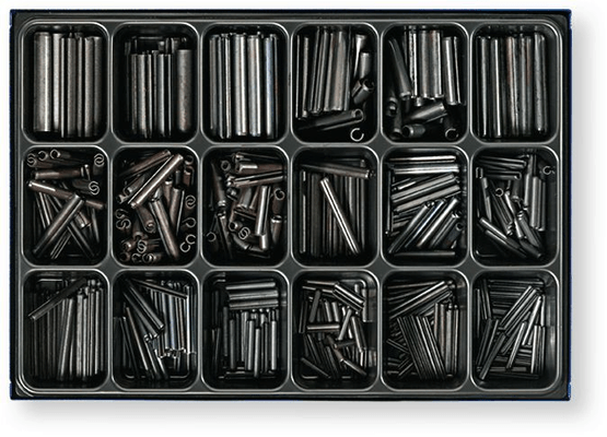 Boulonnerie, quincaillerie - Meubles, rangements - Coffret BS 3063 D goupilles élastiques - 500 pcs (par 1)
