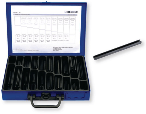Boulonnerie, quincaillerie - Meubles, rangements - Coffret F 35 D goupilles élastiques - 119 pcs (par 1)