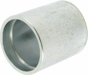 Pièces agricoles - Hydraulique - Jupe à sertir Ø25x42mm DN25 acier / chromé Alfagomma