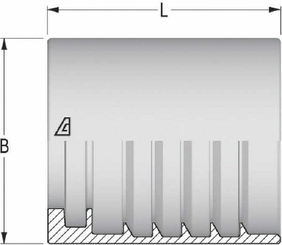 Pièces agricoles - Hydraulique - Ferrule H1200204-160000