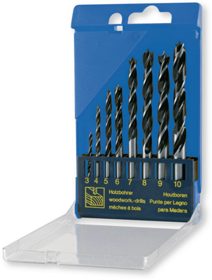Boulonnerie, quincaillerie - Meubles, rangements - Coffret mèches bois queue cylindrique 3-10 mm (par 1)
