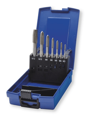 Boulonnerie, quincaillerie - Meubles, rangements - Coffret tarauds machines Standard HSS-E DIN 371/376 B M3 - M12 (par 1)