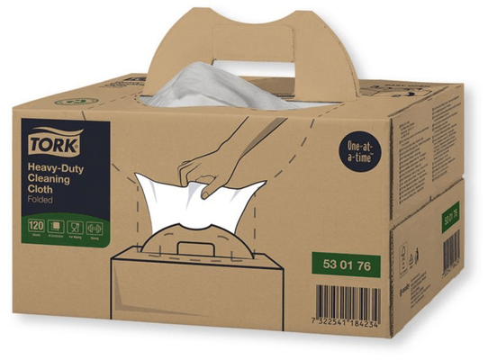 Boulonnerie, quincaillerie - Meubles, rangements - Chiffons de nettoyage blancs ultra-résistants Tork 530 (par 1)