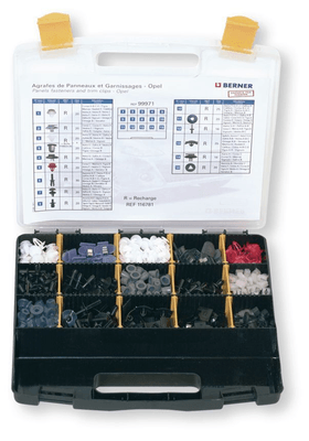 Boulonnerie, quincaillerie - Meubles, rangements - Coffret agrafes Opel (par 1)